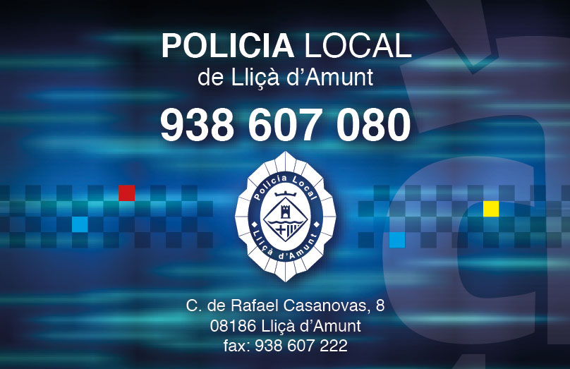 Contacte de la Policia Local de Lliçà d'Amunt
