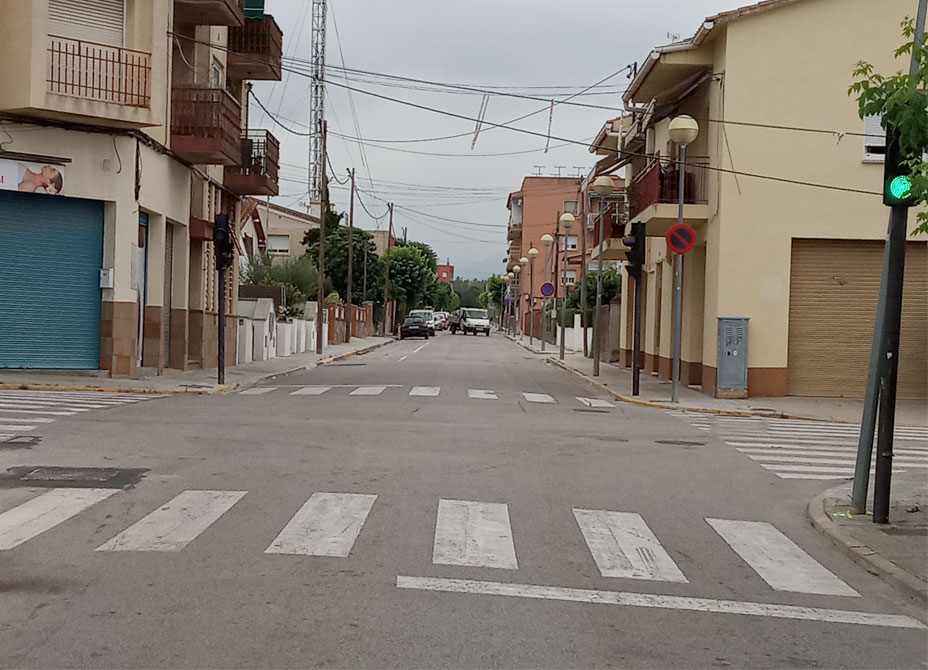 Canvi de configuració de la circulació en un tram de l'avinguda dels Països Catalans