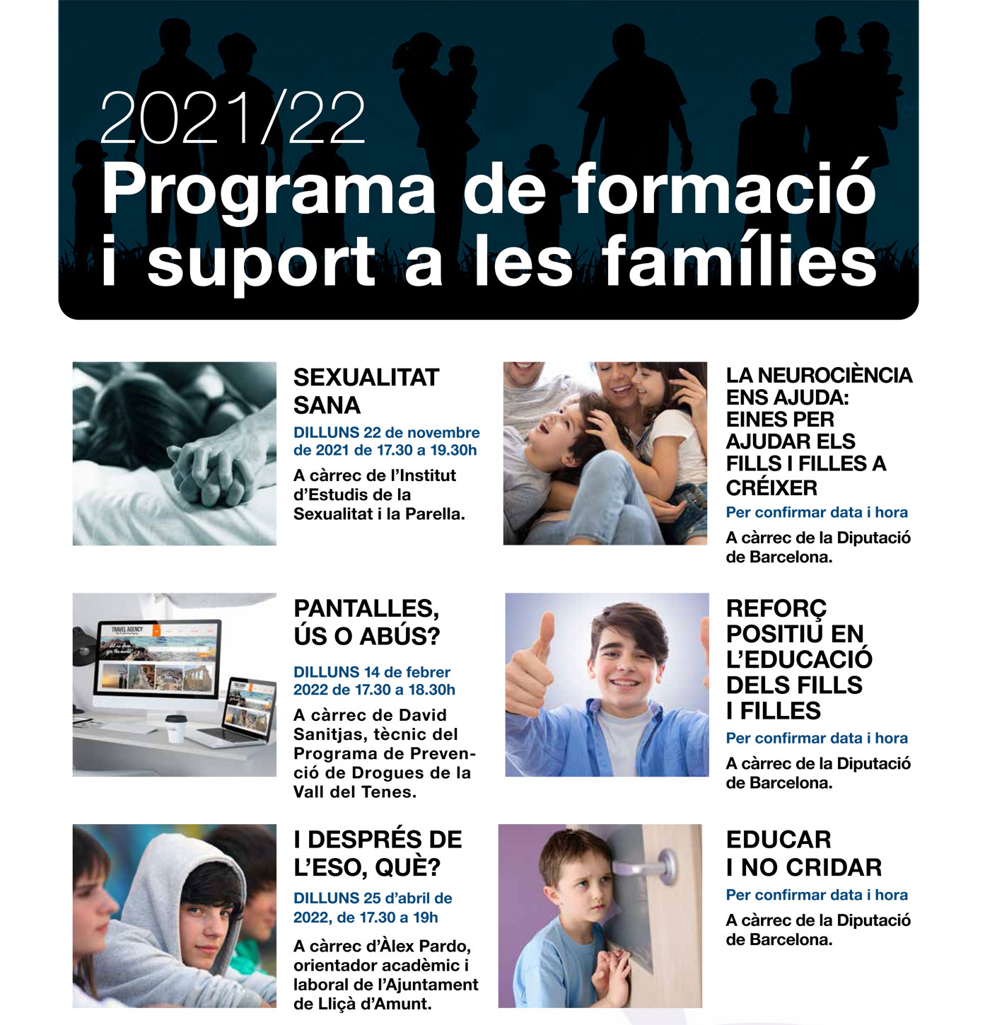 Programa de formaciÃ³ i suport a les famÃ­lies 2021-22