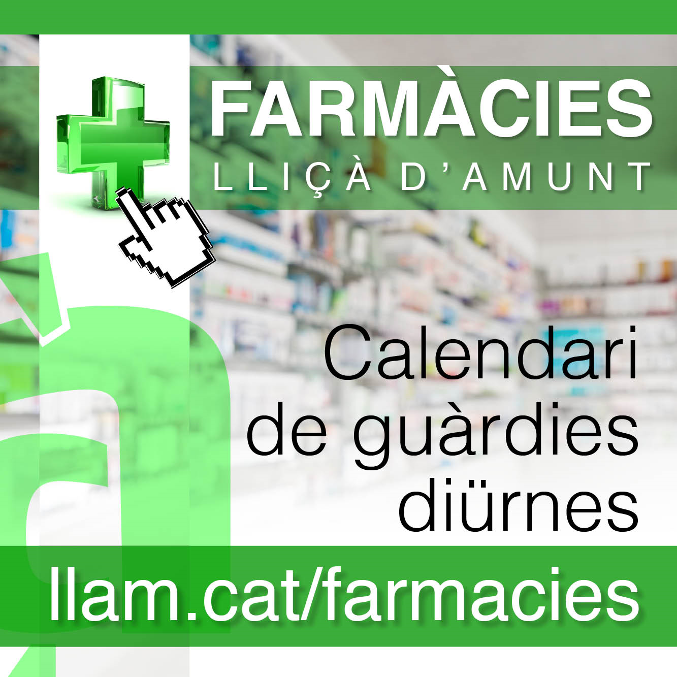 El web estrena un espai d'informació sobre les farmàcies del municipi